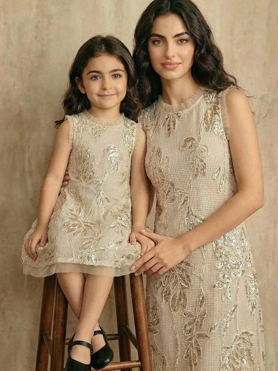 Kids clothing girls - Girls' Floral Embroidered Mesh Midi Dress, Sleeveless Elegant Tunic for Summer Vacation & Parties girls clothes for kids clean girl clothes cute college girl clothes girly clothing boho earthy girl clothes