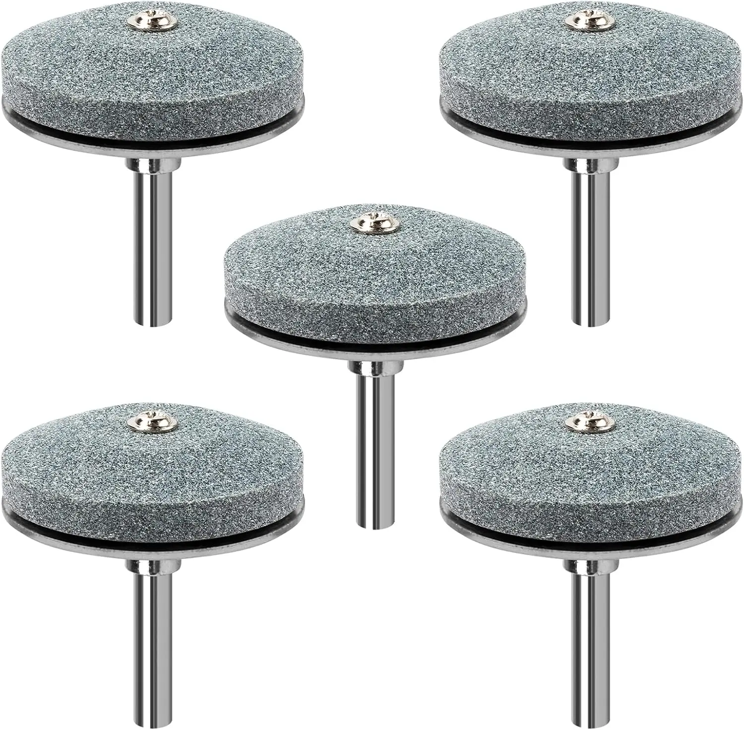 Lawnmower  Sharpener for Drill, Mower  Sharpener Drill Attachment with Steel Backing (5 PCS)