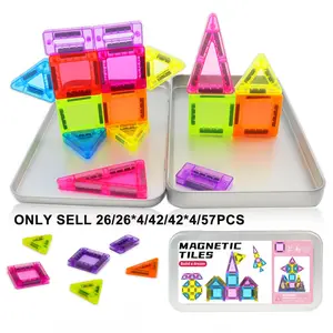 Mini Magnetic Building Blocks Set, Iron Box Storage, Portable, Educational Toy, Parent-Child Interaction, Ideal Birthday Gift for Kids, Magnetic Building Tiles