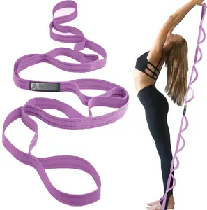 Durble Stretch Strps with Loops, Stretching Strp for Physicl Therpy, Multi-Loop Yog Strp Fitness Exercise Strp for Yog, Piltes, Dnce, Flexibility&Exercise