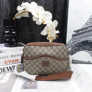 Pre-owned GUCCI GG canvas Shoulder Bags Gucci Retro Brown Coated T10347200