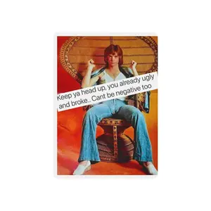 Retro Photo Poker Playing Cards – 'Keep Ya Head Up' Playing Card Deck