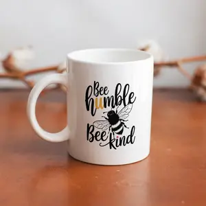 11 oz Bee Kind Mug - Christmas, Bee Gifts for Women and Men, Ceramic Bee Coffee Mug, Bee Themed Gift Idea
