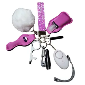 Safety Keychain Kit - Chunky Mulberry