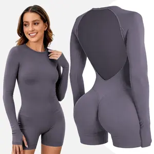 HALO Impact Long Sleeve One Piece Jumpsuit Fitness Gym Bralette Soft Workout Activewear