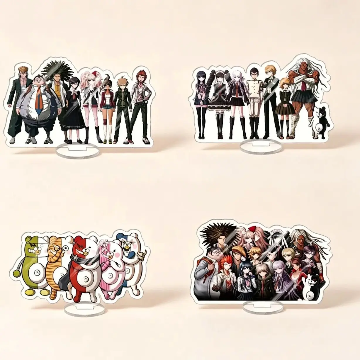 Danganronpa V3:Killing Harmony Double Side Acrylic Standee, Kokichi Oma Shuichi Saihara Kaede Akamatsu