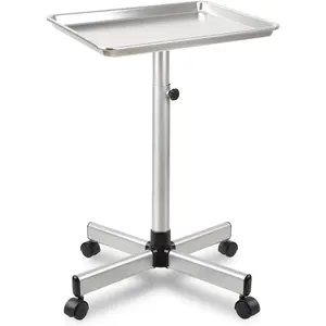 Salon Tray  Wheels, Rolling  Tray, Adjustable Hair Stylist Tray, Metal Mayo Stand Tray, Salon Color Tray Use As  Tray, No-Rusting