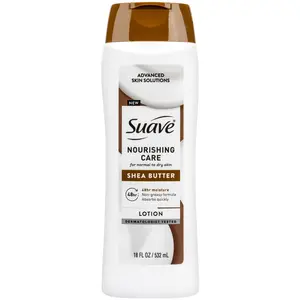 Suave Nourishing Care Hand & Body Lotion with Shea Butter For Dry Skin, 18 FL OZ