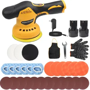 With 2 batteries 800W car polisher buffer sander polisher kit waxing -
