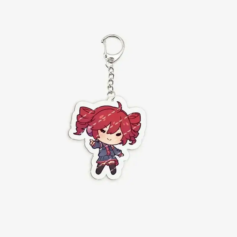 Kasane Teto Keychains for Accessories Bag Acrylic Japanese idol Charm Keyrings Chains Jewelry Accessories Friends FANS Gifts