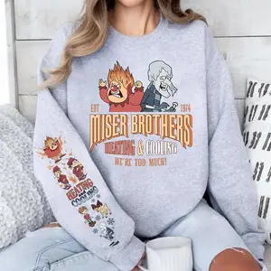 Vintage Miser Brothers Sweatshirt, Retro Christmas Movie Sweater, Snow Heat Miser Shirt, Christmas Movies Crewneck