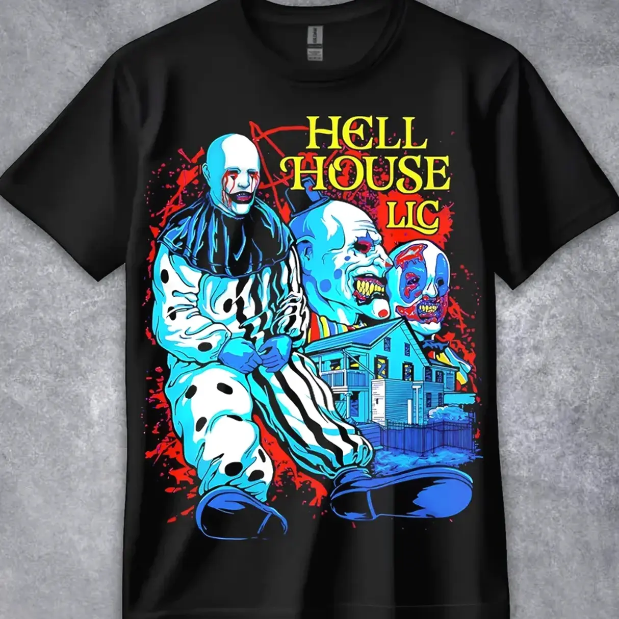 Horror Character T-Shirt, Hell House LLC Movie Tee, Abaddon Awaits Shirt, 100% Cotton Classic, Gift For Her, Gift For Him