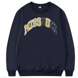 Miss You Missouri Embroidered Fleece Sweater , Unisex Sweatshirt, University style, Casual, Crewneck Long Sleeve, Football Christmas Menswear