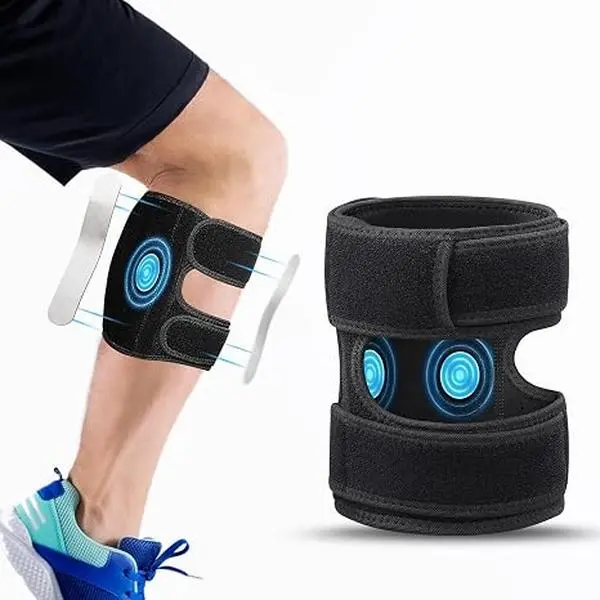 Sciatic Nerve Support Brace, Adjustable Leg Compression Brace with Pressure Pads, Breathable Neoprene Support for Men & Women, Left or Right Leg