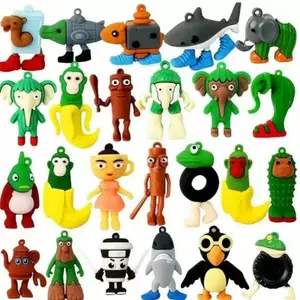 Shanhaijing Us Toy God Beast Handmade Dolls, Ai Wooden Stick People Set of 24, Collectible Figurines, Statue & Bobblehead Supplies