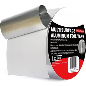 Heavy Duty  Foil  4 Inch x 210 (70 Yards)  Heat Resistant & Waterpro  Duct   High-Temperature HVAC  for Ductwork, Sealing, Insulation, and Repairs