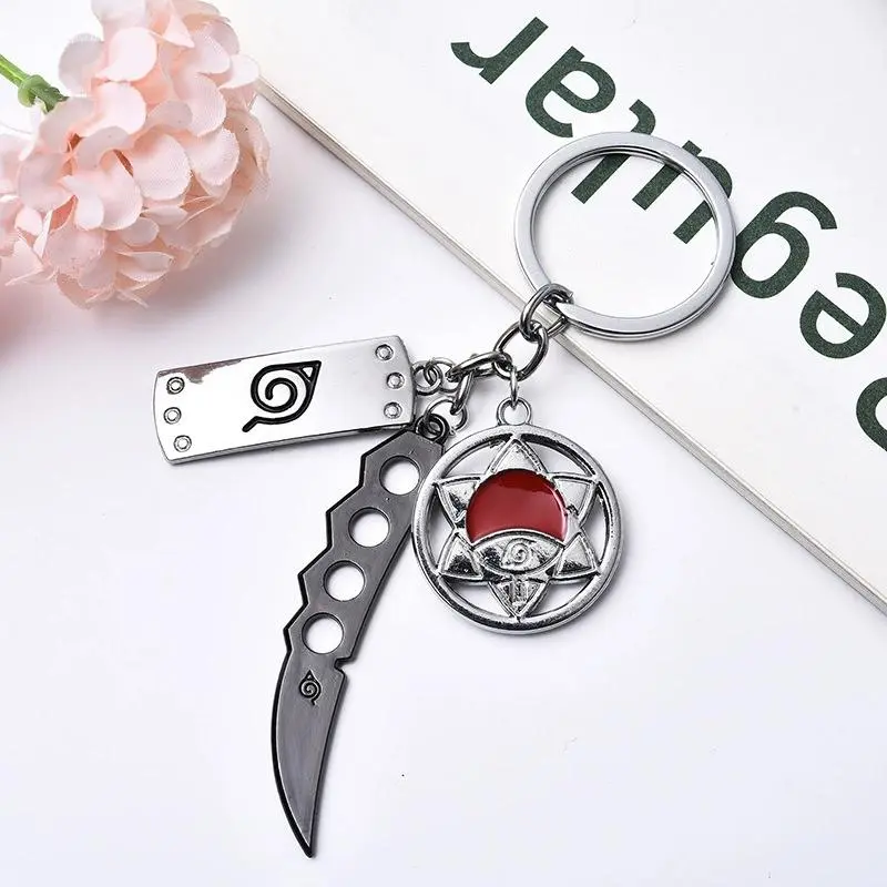 Shuriken wheel eye+knife+Konoha