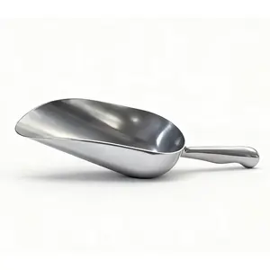 6 OZ Cast  Utility Scoop, - Solid Ice Scoop for Ice Bucket, Bar, Kitchen, Multipurpose  Scooper for Flour, Sugar, Popcorn,   () (6OZ)