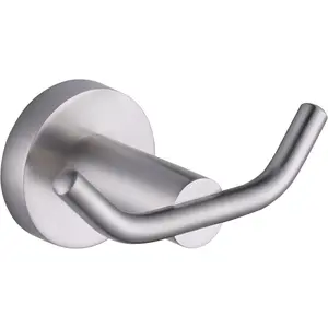 Towel Hook 1 Pack, Robe Hooks Brushed Nickel, Heavy Duty Wall Hooks SUS 304 Stainless Steel, Coat Hooks for Bathroom Bedroom