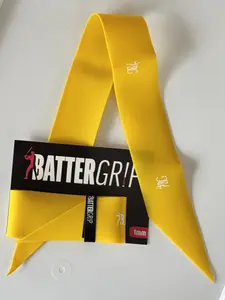 BatterGrip Grip - Banana Yellow Universal Fit Reusable Comfortable Secure Non-Slip Bat Grip for Baseball & Softball Players