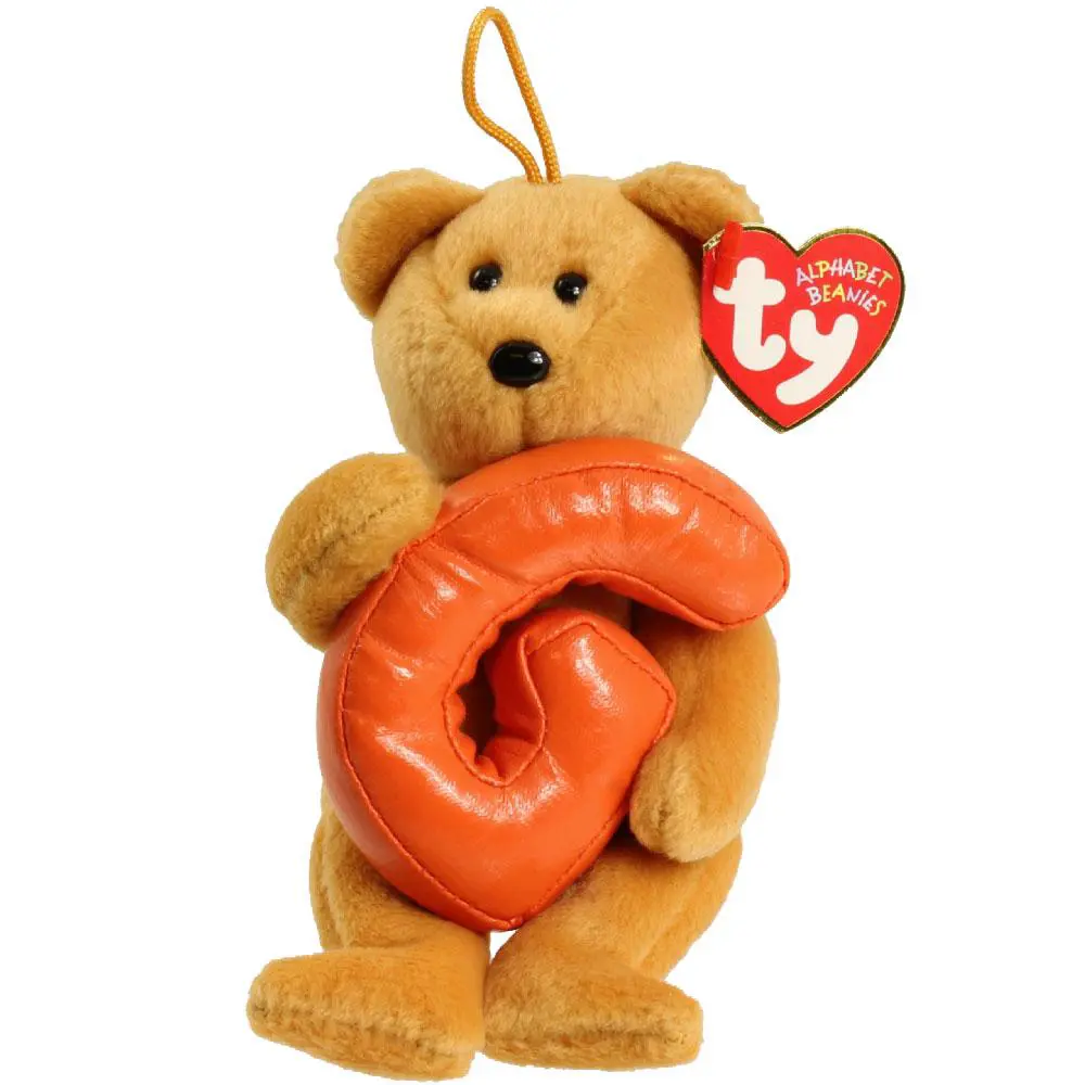 TY Alphabet Beanie Baby - G (5.5 inch) (2005) - MWMTs