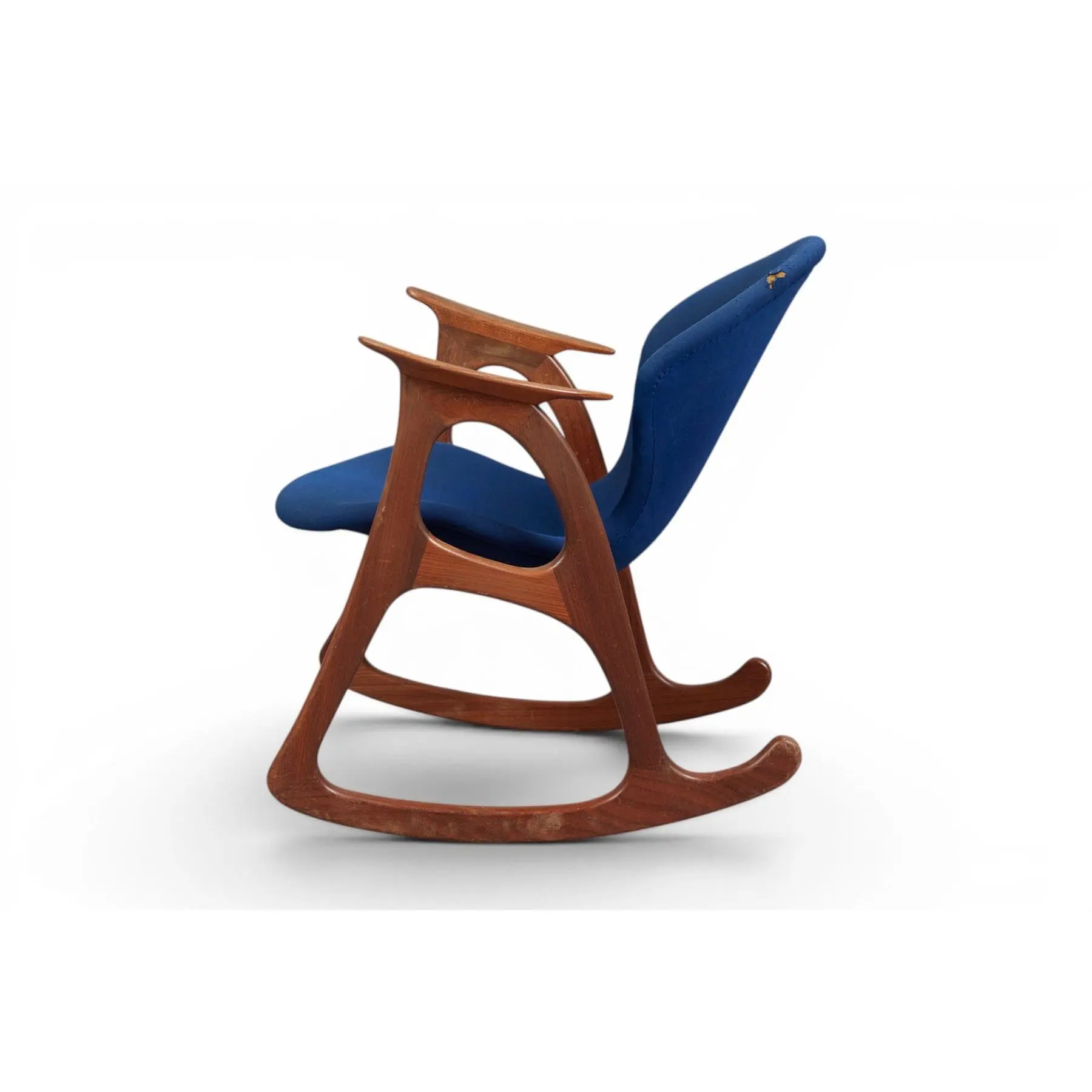 RARE ORGANIC TEAK ROCKING CHAIR BY AAGE CHRISTIANSEN