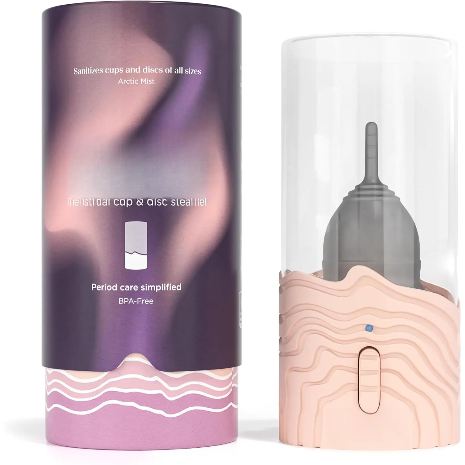 Steamer - Steam Clean Your Menstrual Cup or Menstrual Disc - Custom Designed by Experts - Automatic Timing, On/Off