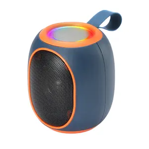 WSTER WS-338 Portable Bluetooth Speaker, High Power, 360 Degree Stereo, Bluetooth, LED Light, TWS Function, FM Radio, MicroSD Card, USB Support, Durable Outdoor Speaker, Suitable for Camping,TikTokShopBlackFriday