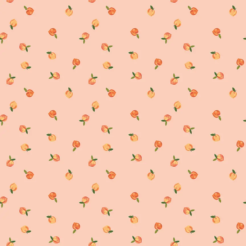 Fabric Riley Blake Peaches 'N Cream Peaches Southern Charm by the Quarter Yard C17442-PEACHES