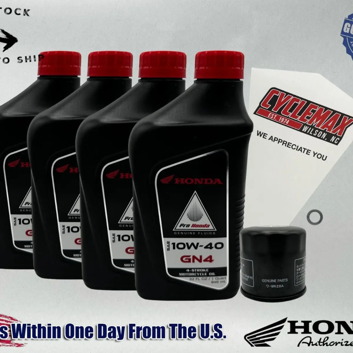 Honda GN4 Standard 10W-40 Oil Change Kit for 2018-2025 CB1000R