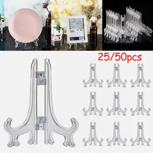 SJPACK 25/50 Pack 3" Card Stand Trading Card Stands Baseball Display Stand Holder US