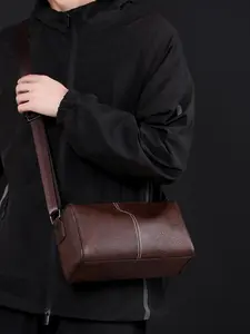 Men's Casual Fashion Simple Retro Shoulder Bag, Lightweight and Durable Crossbody Bag with Adjustable Strap, Casual Trendy Versatile High-quality Daily Commuting Bag, Fashionable Shoulder Bag, Casual Crossbody Bags