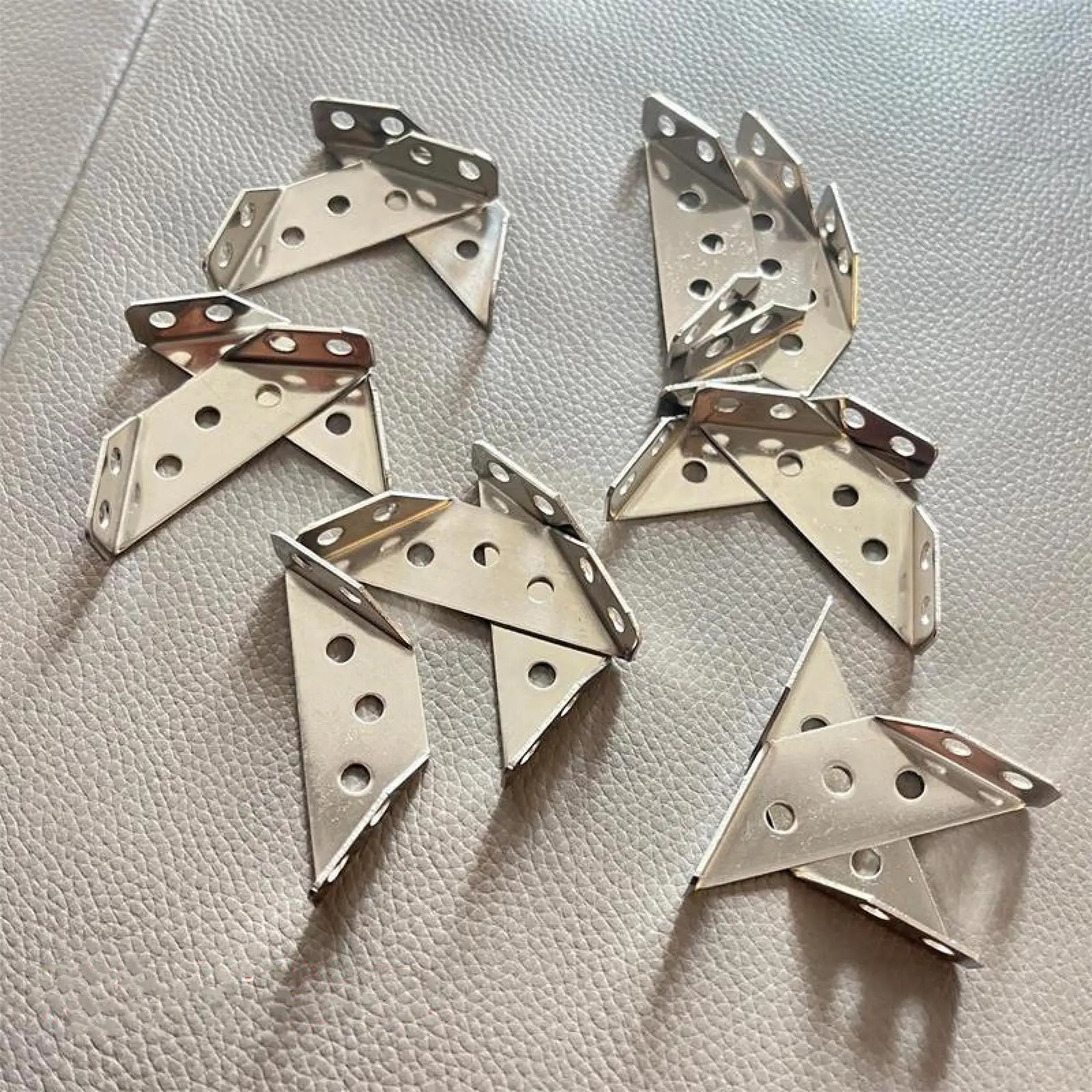 10Counts Cabinet Ladder Corner Rack,Multi-function Corner Rack,Three Side Fixed Corner Rack,Stainless Steel Corner Bracket,Laminate Rack,Furniture Con