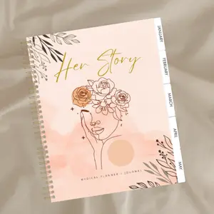 HER Story Medical Planner + Journal Hardback