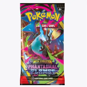 Pokémon Phantasmal Flames Booster Pack Live Rips 10 Additional Game Cards Mega Evolution Series Sealed Hobby Box