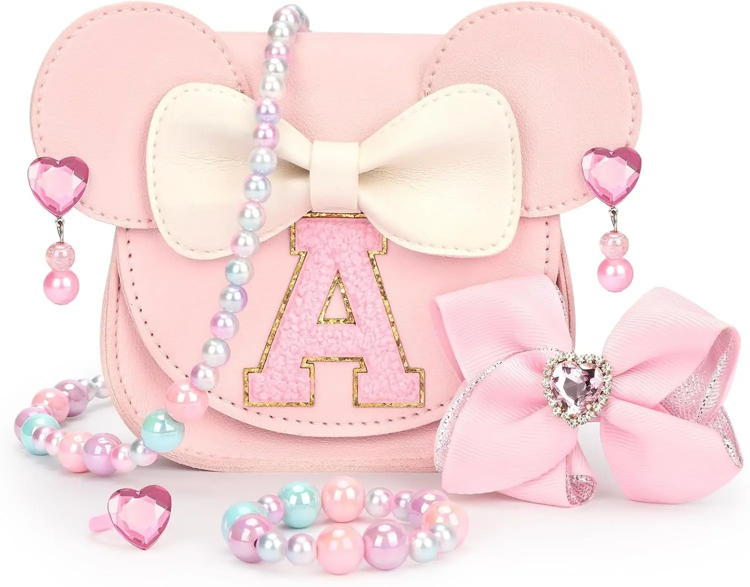 Toddler Girl Purse Set, Kids' Fashion Handbag Accessory, Ideal Gift for 3-Year-Old Girls