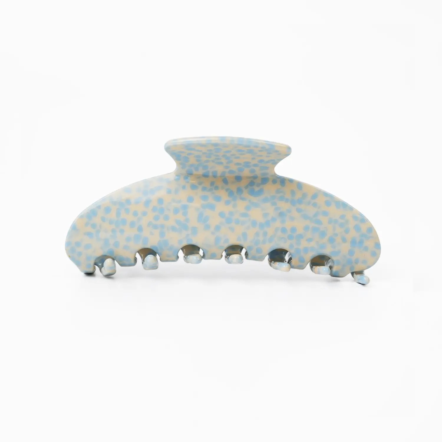Chelchel's Lost Lemons Collection Cute Animal & Floral Hair Claw - Blue Marble Acetate Claw Premium Acetate Shark Clip, Interlocking Strong Hold Hair Accessories