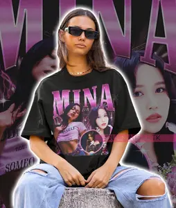 Retro Twice Mina Shirt, Vintage Kpop Shirt, Twice Merch, Bootleg Sweater, Kpop Gift, 90s Tee