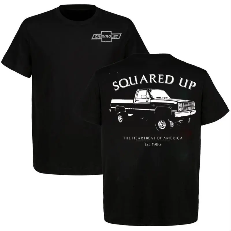1986 Chevy Silverado T-Shirt – Two-Sided Vintage Truck Graphic Tee, Old School Classic Chevy Cotton Shirt