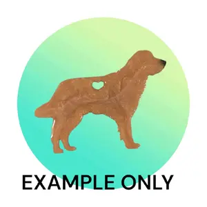 Customizable Resin Golden Retriever keychain/3D Magnet - All Proceeds donated to surgery !