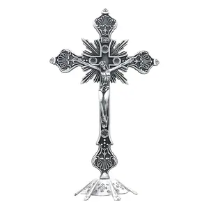 Fine Craft Tabletop Crucifix Statue, Home Religious Decor for Beauty Display