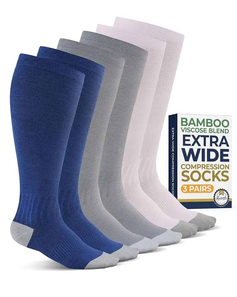 Gray/Navy/Light Pink - 3 Pairs