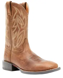 Justin Men's Dusky Canter Cowhide Leather Western Boot Broad Square Toe - Se7510