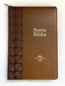 Estudio Arco Iris Bible, Reina Valera 1960 Edition, Coffee Mock Leather Cover with Closure and Index