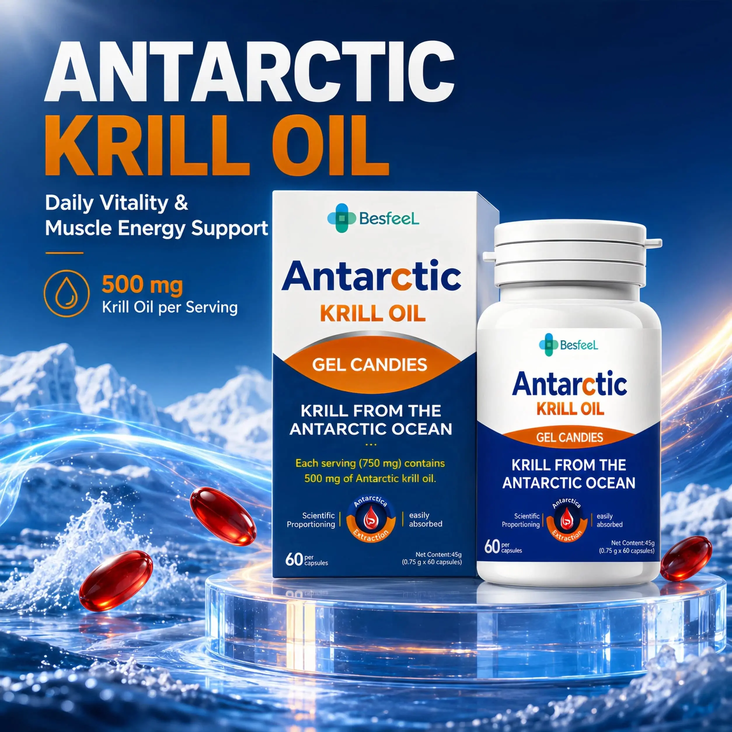 High Concentration Norwegian Deep Sea Fish Oil Omega3 For Brain & Heart Care