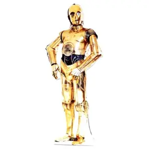 Advanced Graphics  C-3PO Life-Size Cardboard Stand-Up, Decor, Wall, Decor Items, Wall Decor