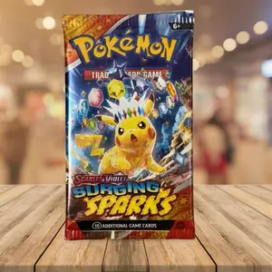 (Live Rip) Pokemon Surging Sparks Single Pack - 10 Additional Game Cards for Trading Card Game