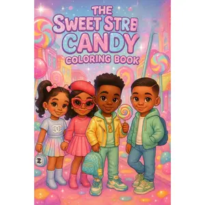 Flex in Color: Volume 4 – Sweet Street Candy Coloring Book with Cute Characters & Candy Scenes for Kids Parties Gifts & Creative Fun