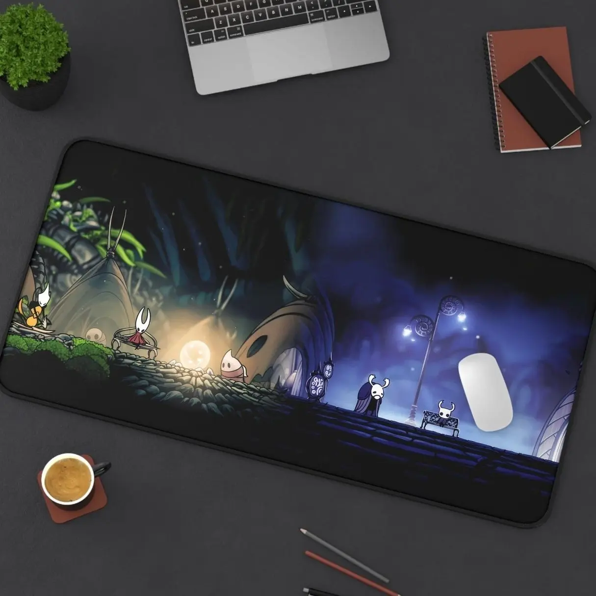 Hollow Knight Silksong Bench Rest Desk Mat, High-Quality Desk Mat, Silksong Merch, Gaming Desk Mat, Long Mouse Pad, Unique Gift for Gamers