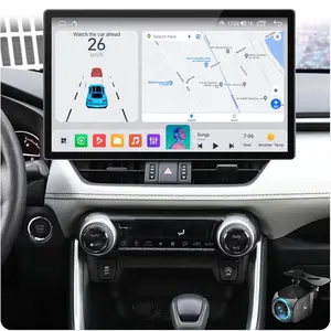13 Inch Android Car Stereo for 【Toyota RAV4 2019-2022 Radio】 2+64GB Dash Kit 2K Touch Screen GPS Navigation Multimedia Player with Car-Play Android Auto